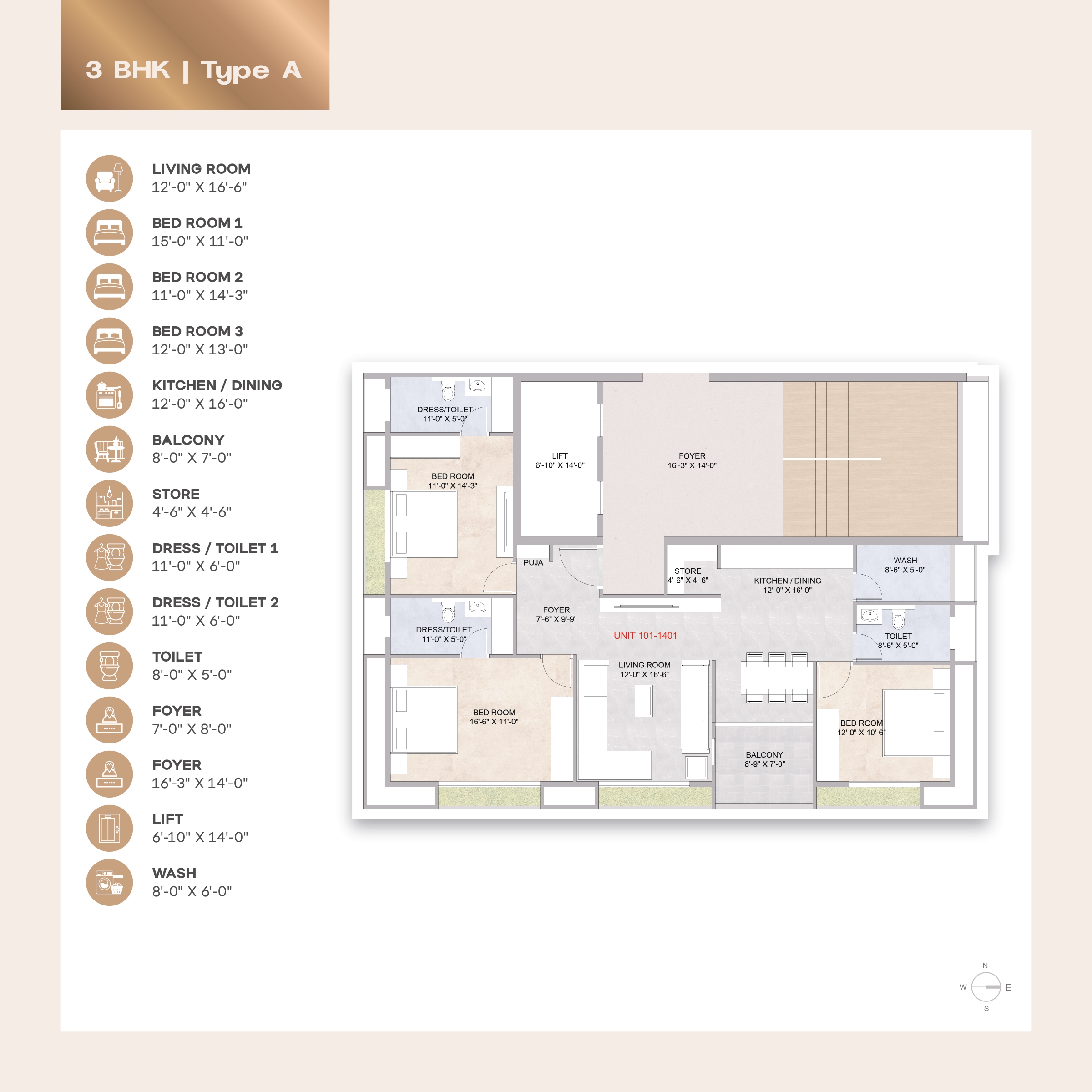 Samyak 42 Commercial & High-Rise Tower Elevation